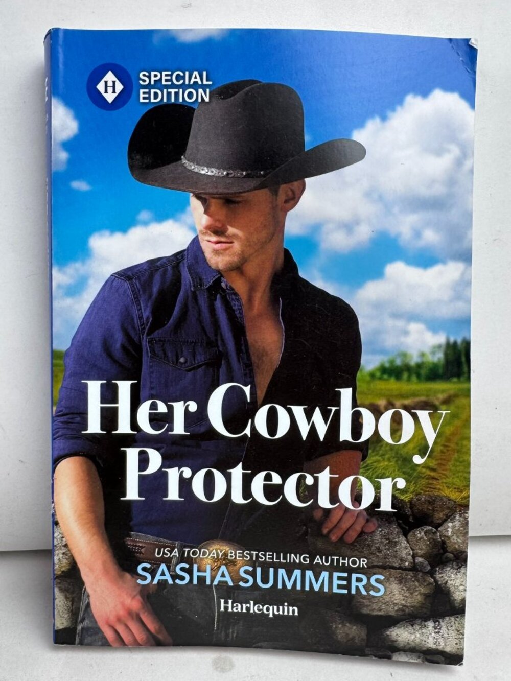 Her Cowboy Protector Sasha Summers Harlequin Romance 9781335180285 Paperback VG